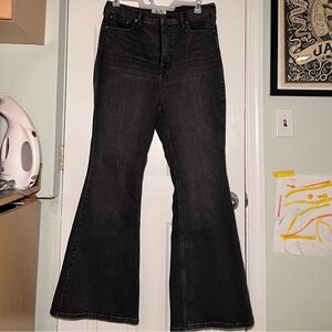 We The Free Black Flare Wide Leg Jeans